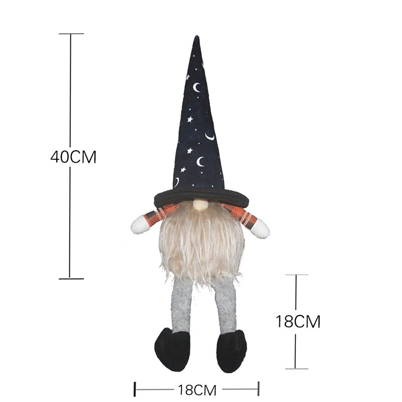 Halloween Glowing Leggy Gnome Ghost Festival Home