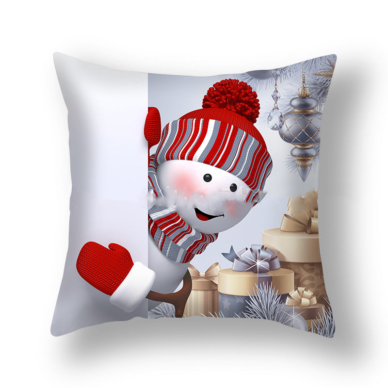 Christmas Pillowcase Cute Snowman Ins