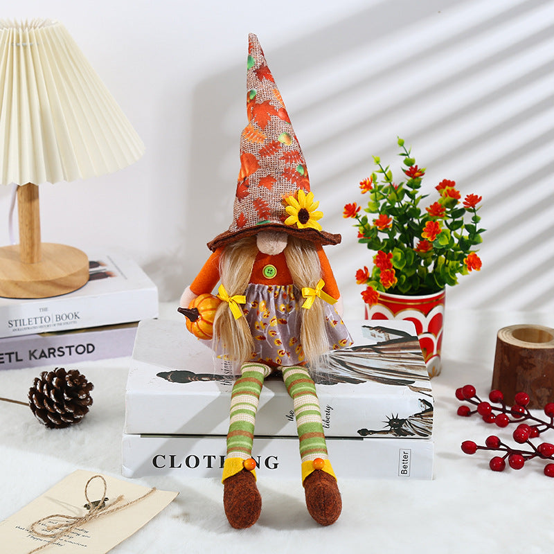 Harvest Festival Gnome Faceless Doll Creative Autumn Color