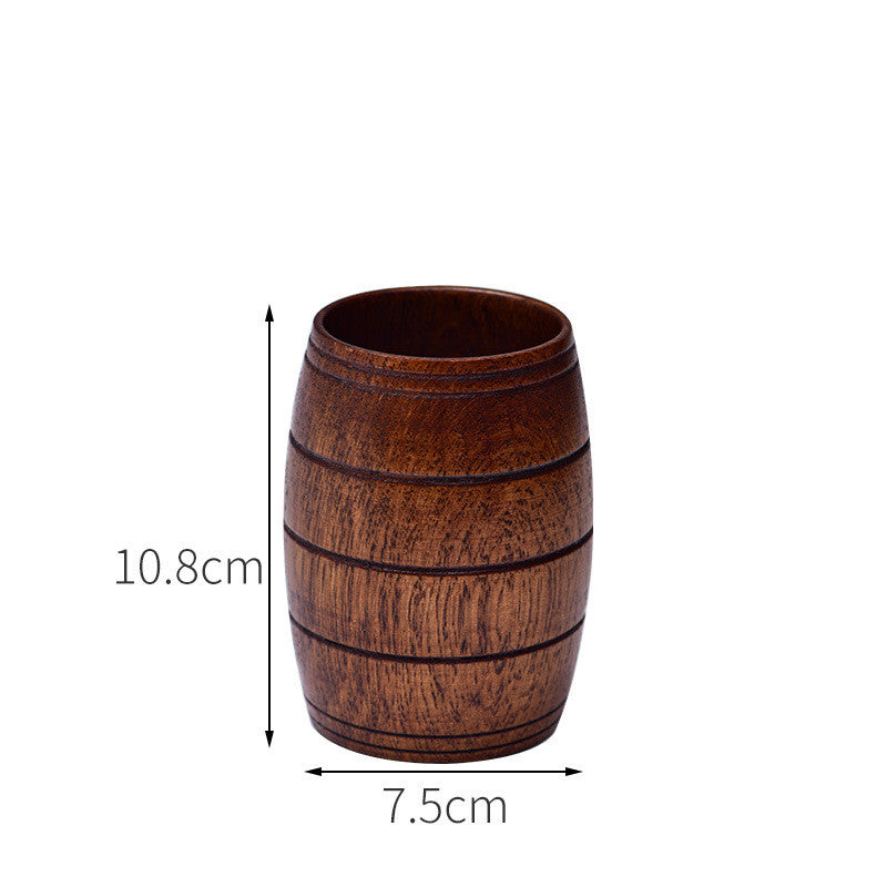 Eco-friendly Anti-scald Wooden Tea Cup Goblet