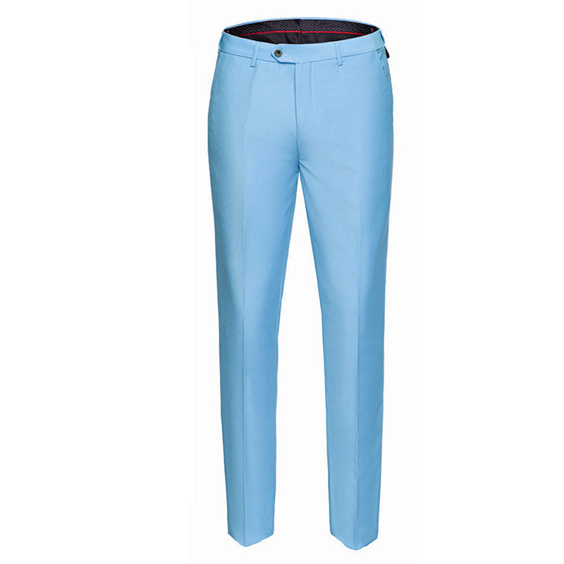 Men's Business Casual Solid Color Pants