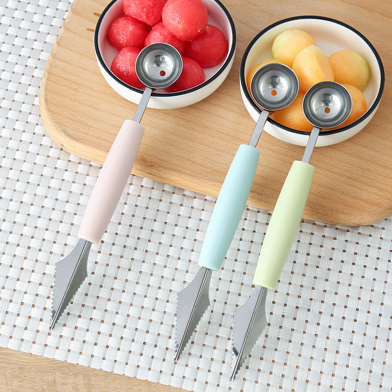 Double-ended Stainless Steel Fruit Scoop