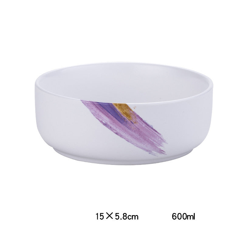 Creative Nordic Personality Simple Ceramic Western Food Bowl