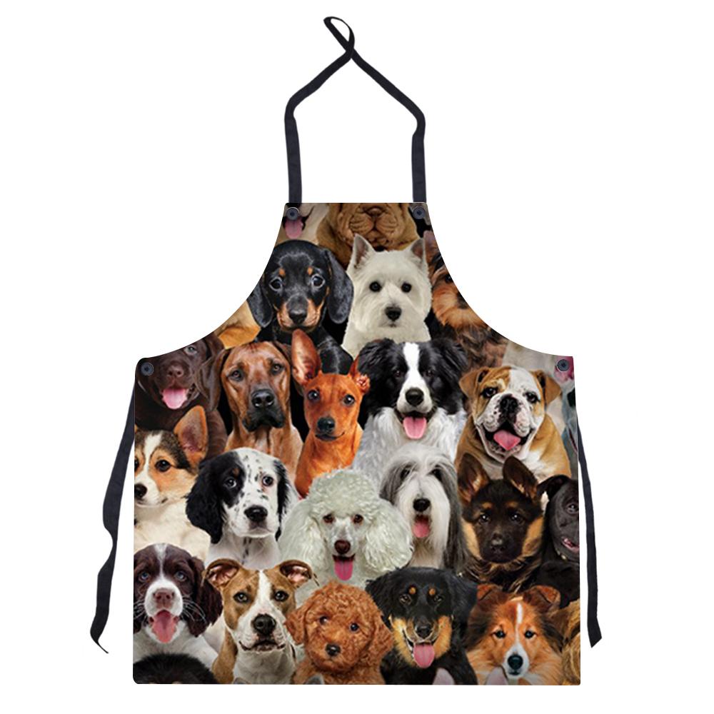 New Style Print Burst Uniform Solid Color Apron