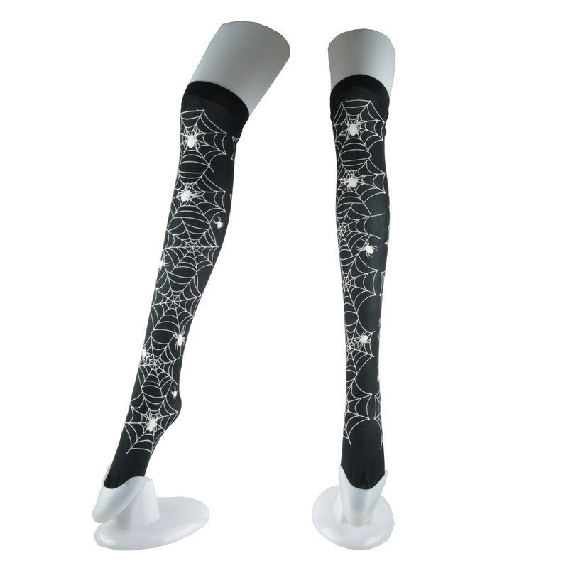 Halloween Spider Gothic Dark Wind Anti-hook Jacquard Lace Socks