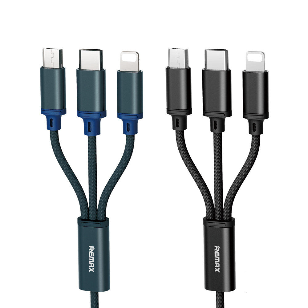 One For Three Braided Charging Cable