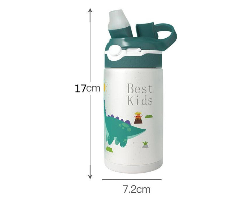 Children's Stainless Steel Thermo Cup With Straw