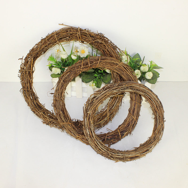 Christmas Decoration Craft Dry Branch Rattan Wreath DIY