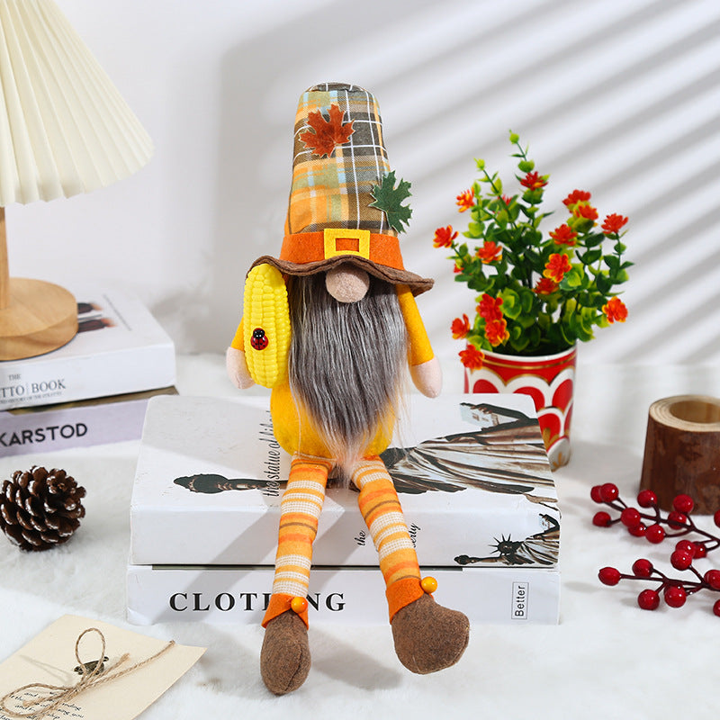 Harvest Festival Gnome Faceless Doll Creative Autumn Color