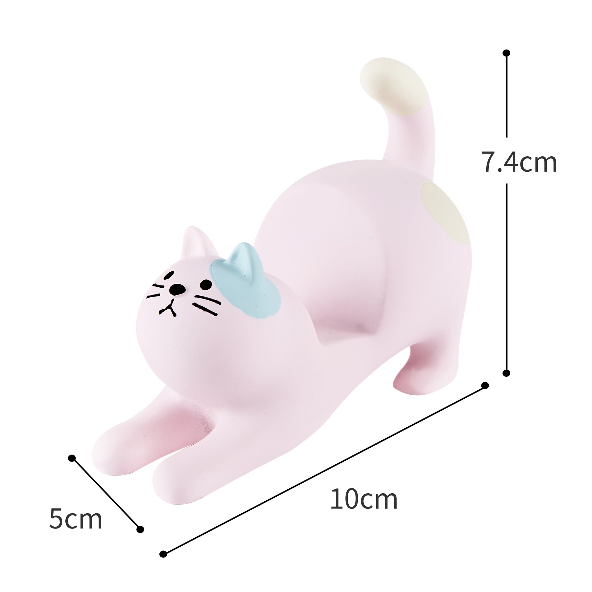 Grocery Cat Phone Holder Resin Craft Car Desktop Ornament