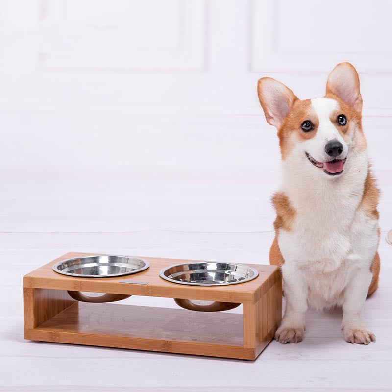 Stainless Steel Dog Bowl Food Basin Large Water Basin Neck Guard