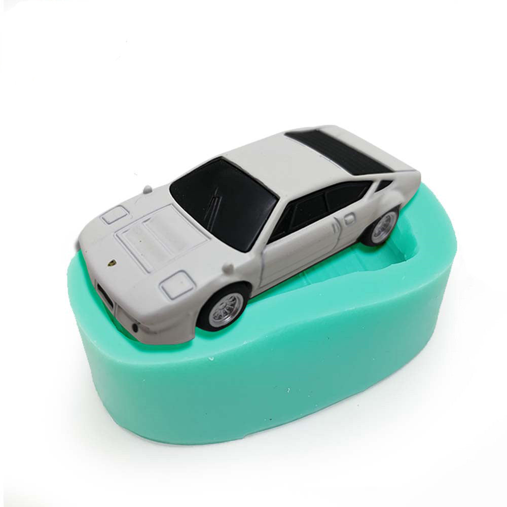 Small Racing Car Mold Silicone 3d Three-dimensional Creative Cake Decoration