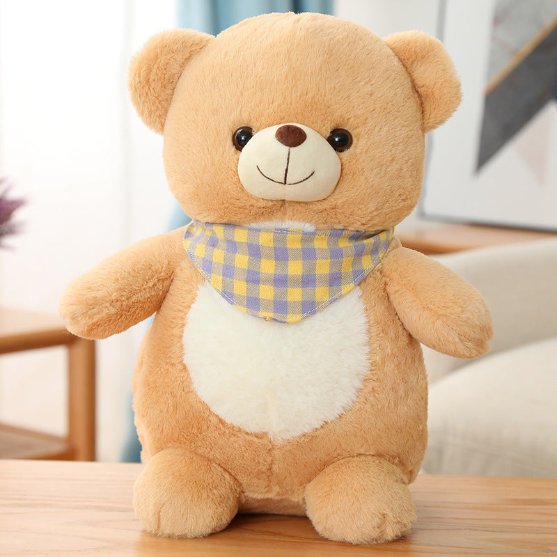 Cute Scarf Teddy Bear Warm Hands In Winter