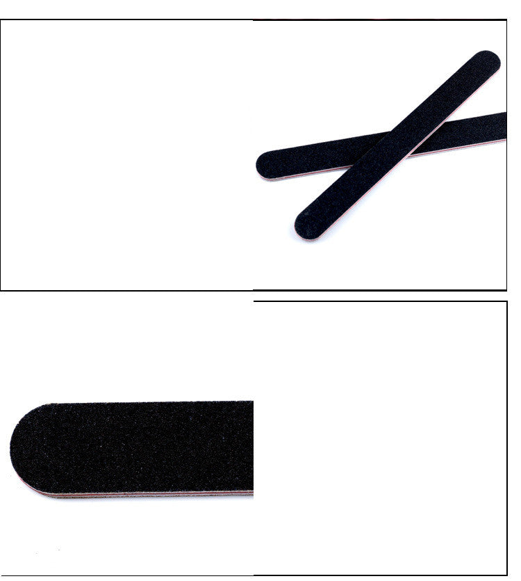 Nail Tool Double-sided Black Red Heart Polishing Strip