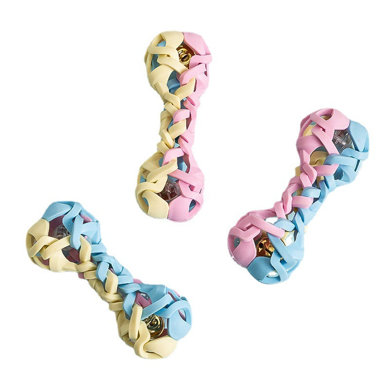 Dog Toy Macaron Woven Toy Can Sound And Shine