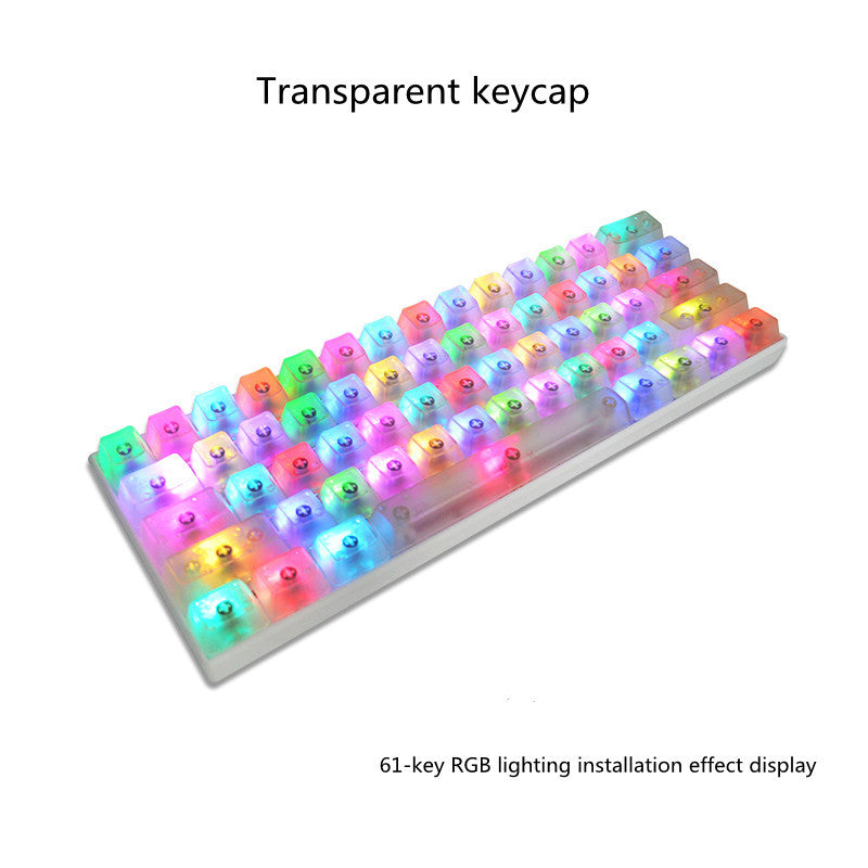 Transparent Keycaps Color Personality Translucent Mechanical Keyboard