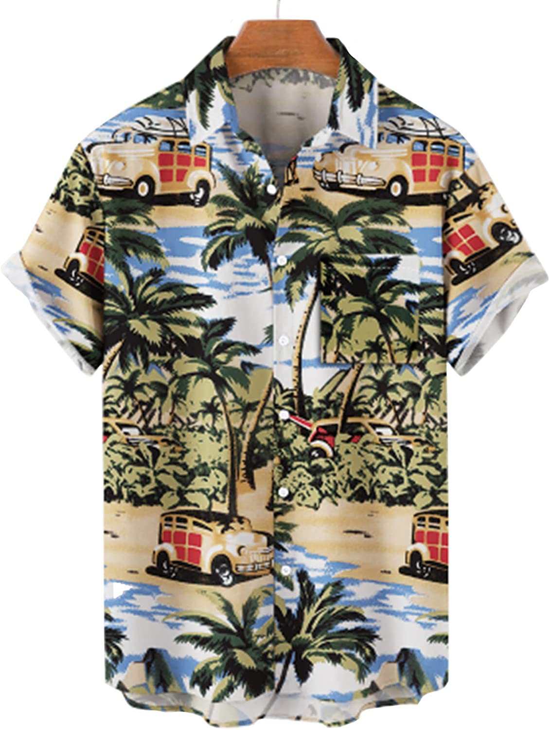 Digital Printed Large Size Shirt For Men Casual