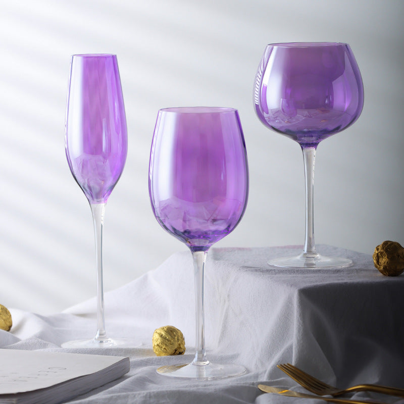 Nordic Style New Purple Crystal Glass Goblet