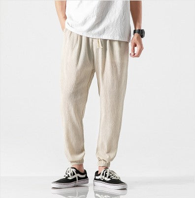 Fashion Men's Cotton And Linen Harem Pants