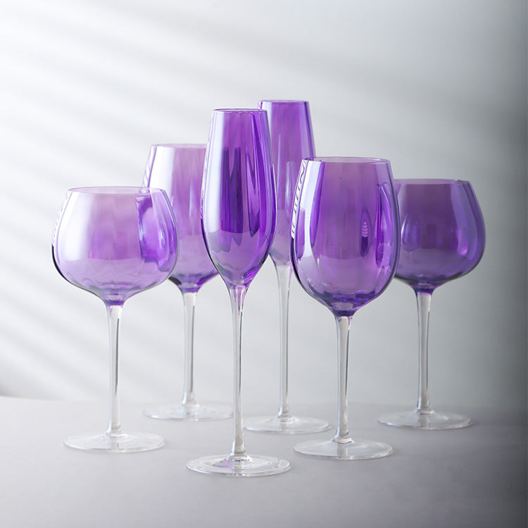 Nordic Style New Purple Crystal Glass Goblet