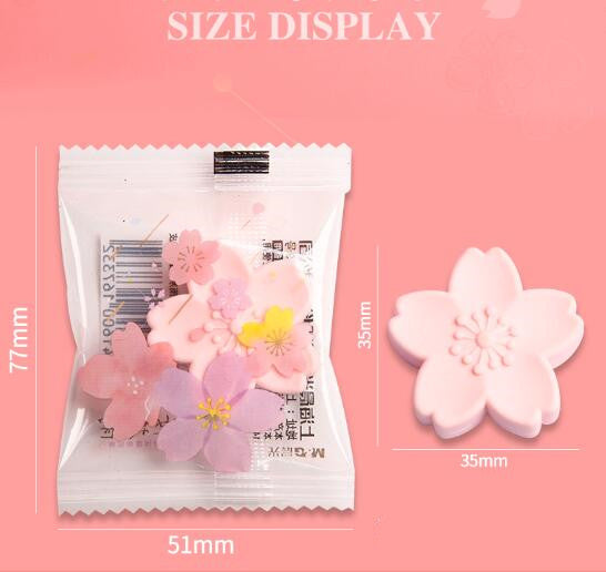 Student Cherry Blossom Eraser Leaves No Marks And No Debris