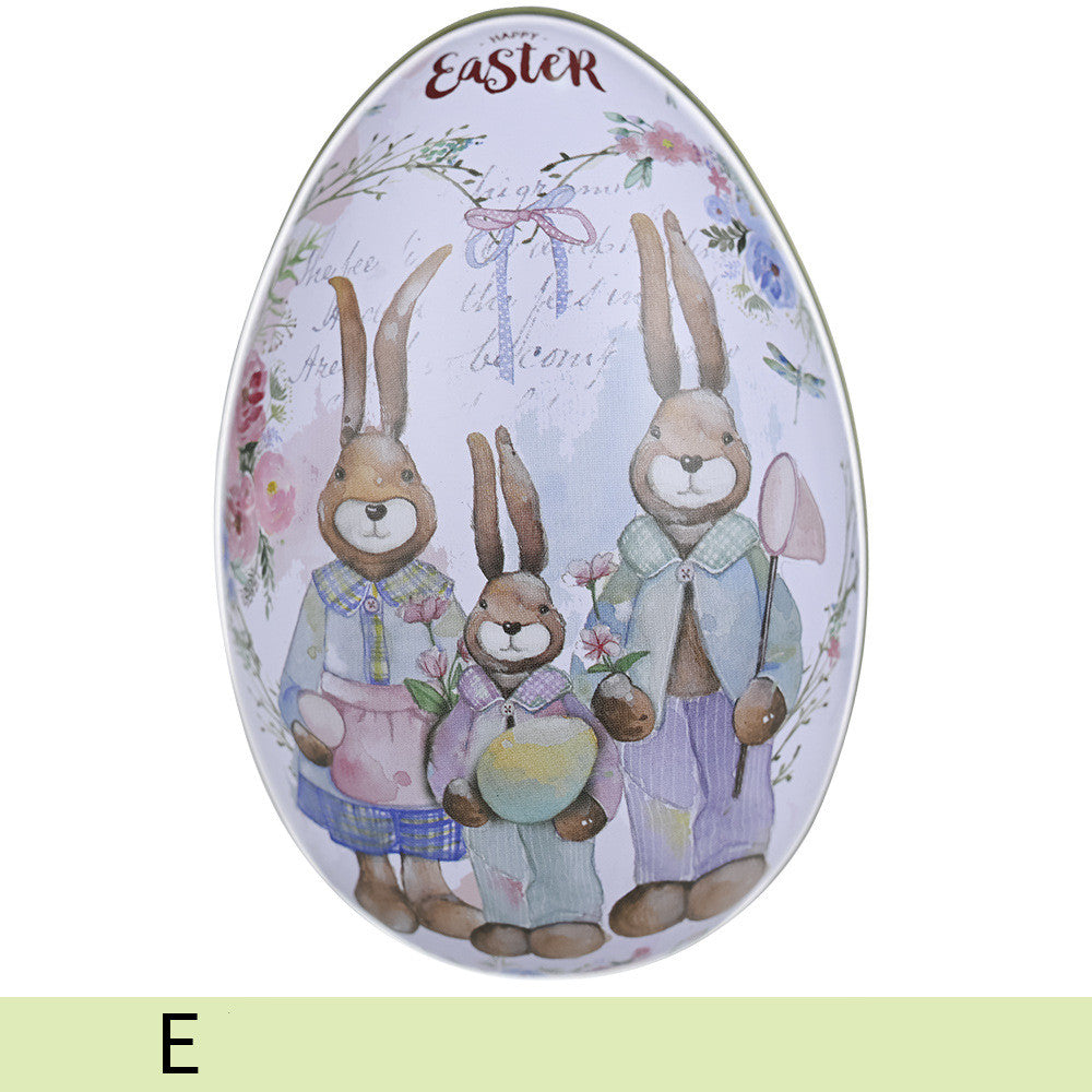 Easter Color Rabbit Iron Egg Decoration Supplies