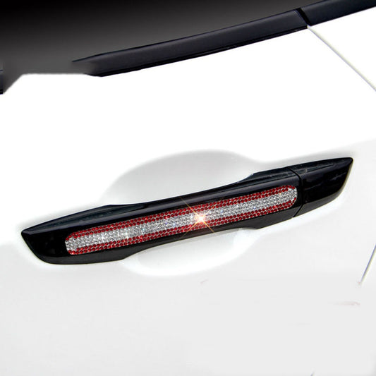 Diamond-studded Car Door Handle Stickers