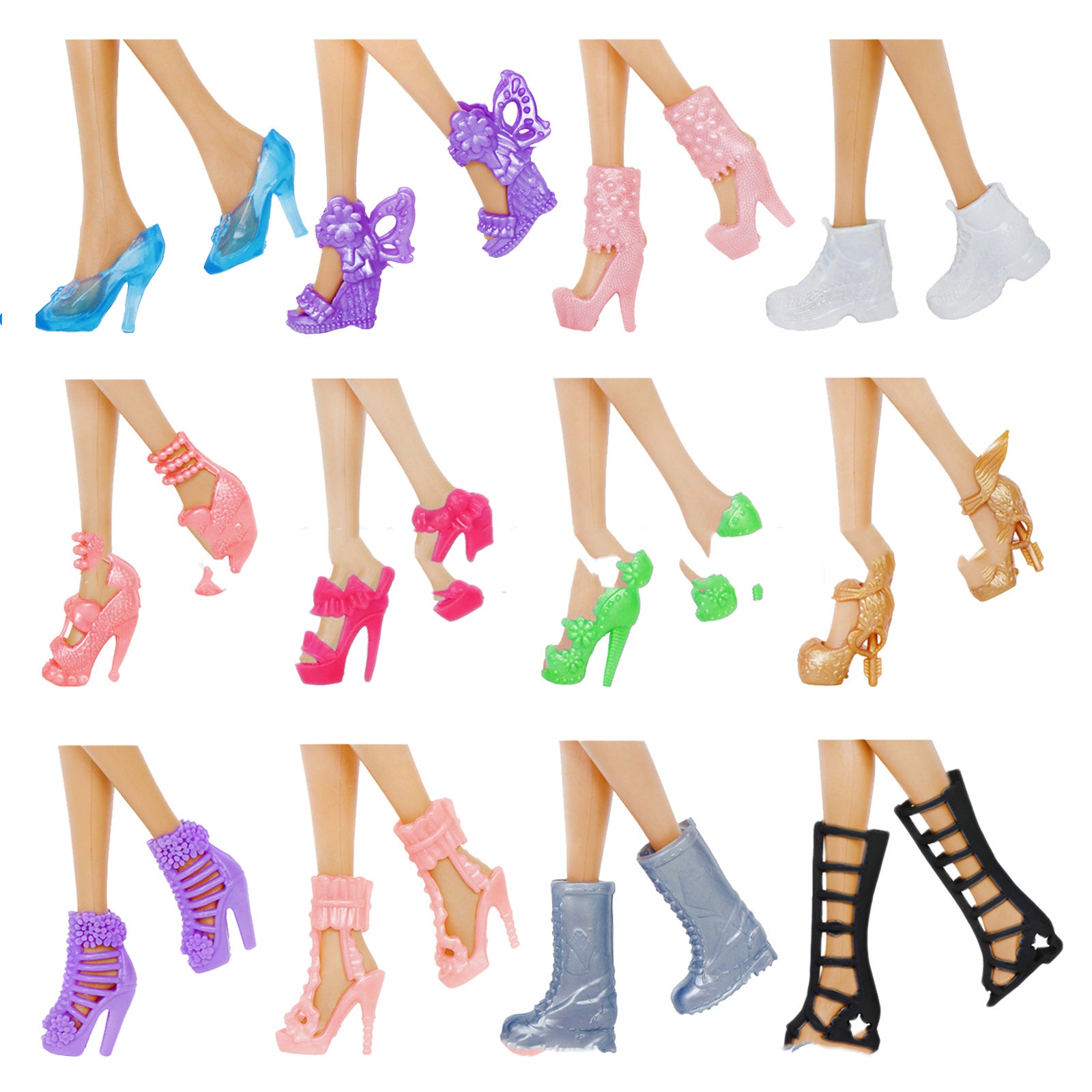 Doll Shoes Fashion Random High Heels Mid Short Boots