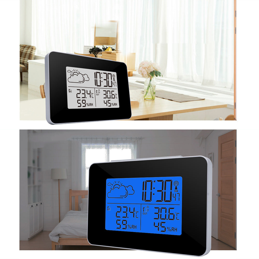 USB Type Functional Weather Clock Electronic Alarm Clock