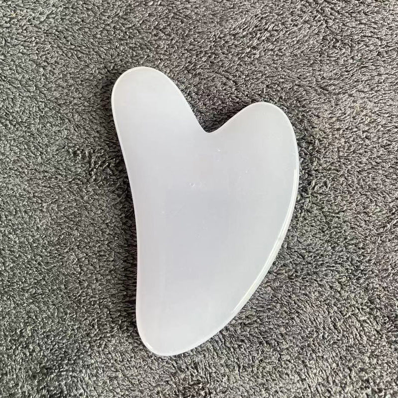 Resin Beeswax Heart-shaped Gu Sha Facial Scraping Sheet For