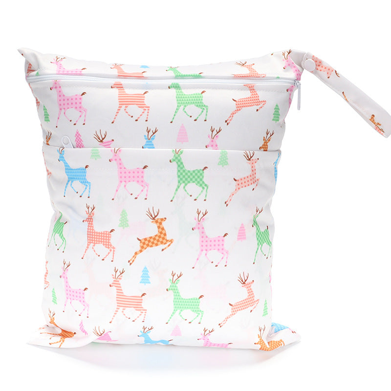 Digital Printing New Pattern Double Pocket Diaper Bag