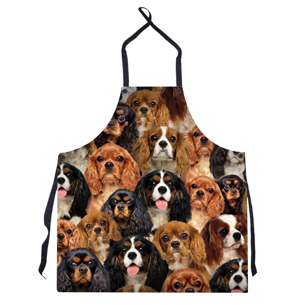 New Style Print Burst Uniform Solid Color Apron