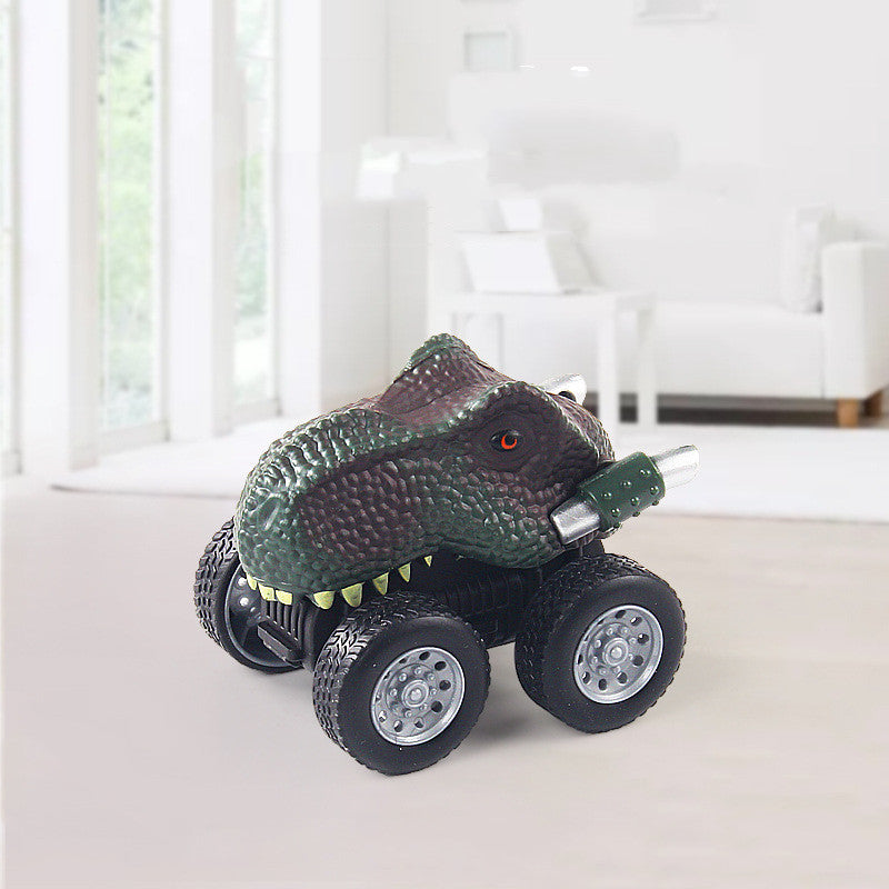 Simulation Dinosaur Model Mini Pull Back Car Inertia
