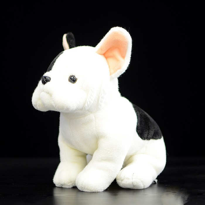 Cute Simulation French Doll Squat Dog Plush Toy