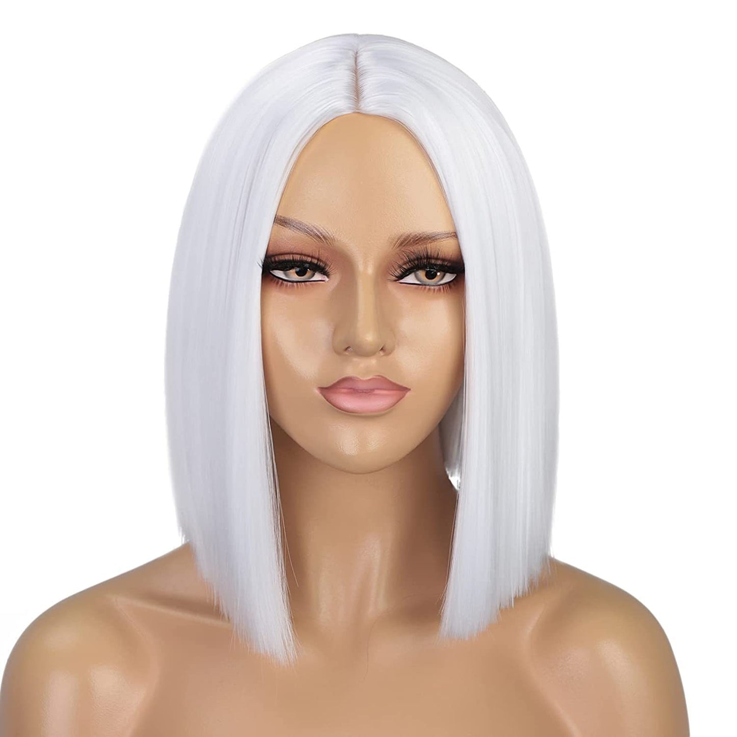 Women's Short Straight Hair Bangs Chemical Fiber Wig Head Cover