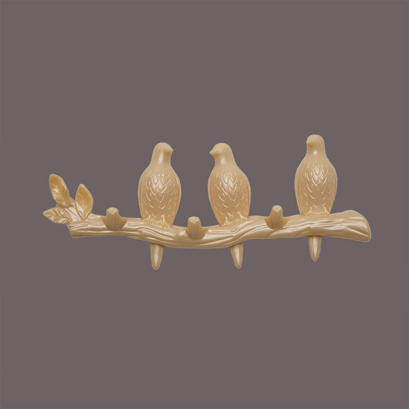 Nordic Creative Door Bird Hook Hanger Clothes Seamless Nail
