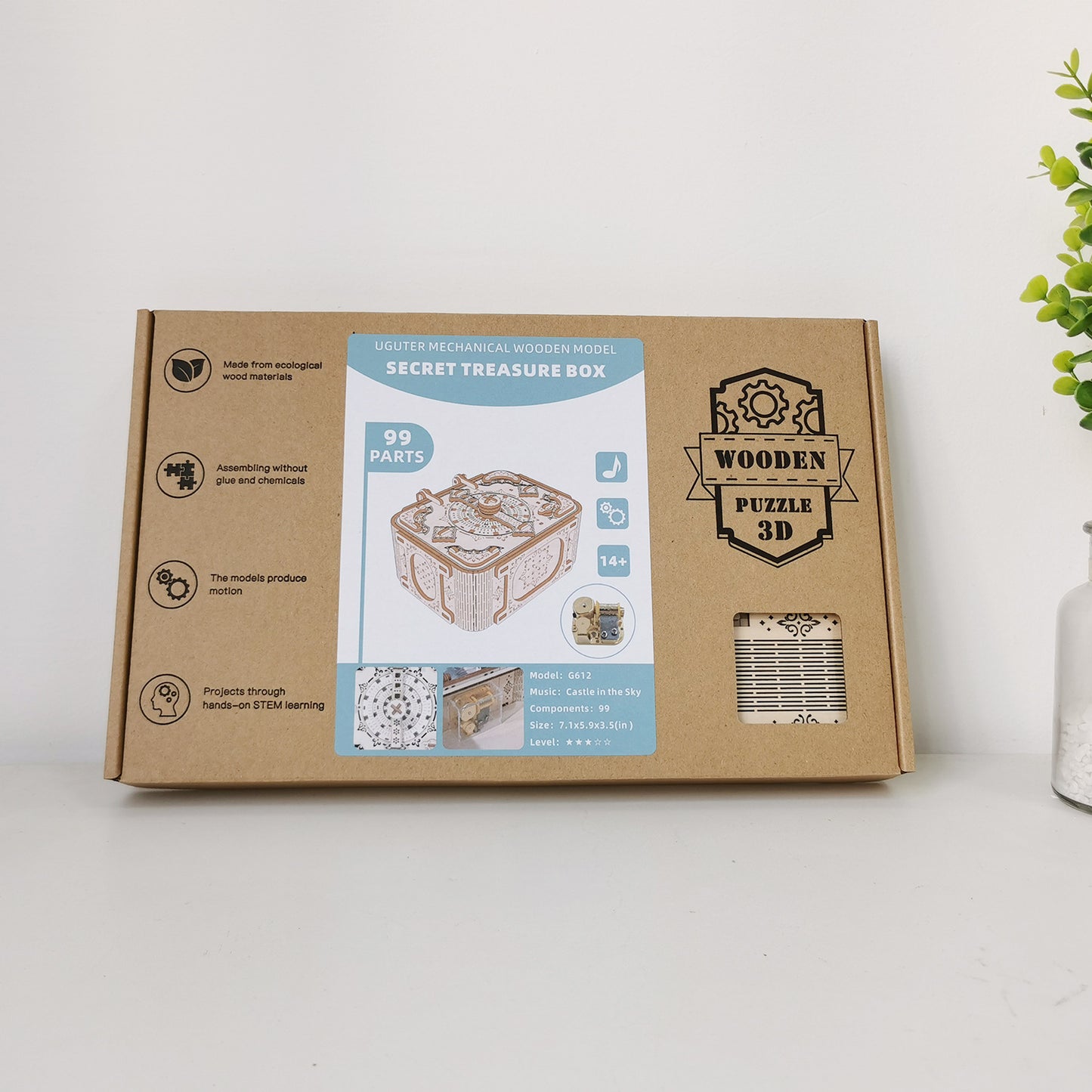 Luban Lock Box 3D Three-dimensional Puzzle Toy