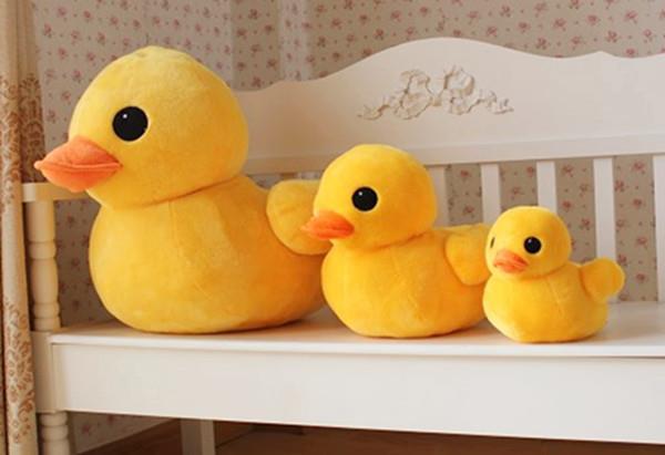 Small yellow duck plush toy