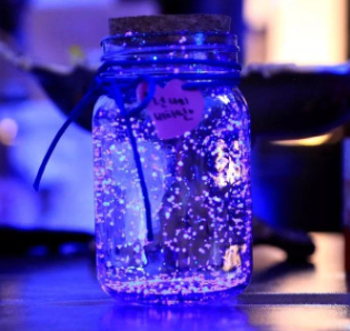 Fluorescent wishing bottle