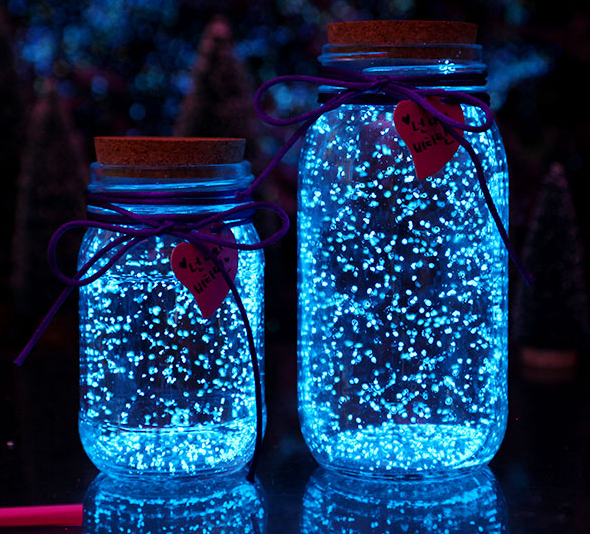 Fluorescent wishing bottle