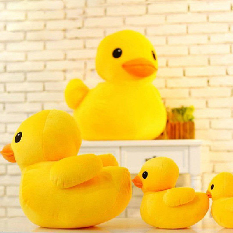 Small yellow duck plush toy