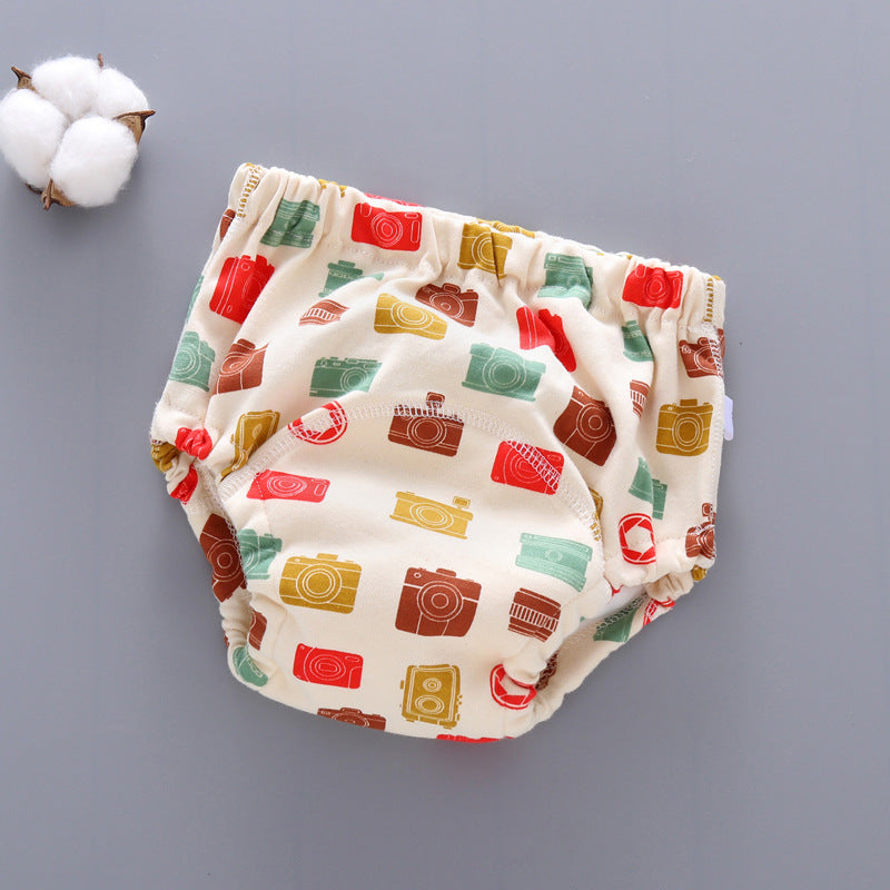 Baby Training Pants Washable 6-layer Gauze Diaper Pocket Learning Pants Baby Cloth Diapers Breathable Diaper Pants Spring And Autumn Models