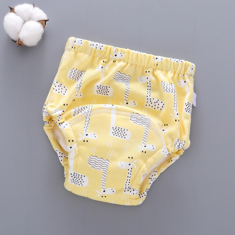 Baby Training Pants Washable 6-layer Gauze Diaper Pocket Learning Pants Baby Cloth Diapers Breathable Diaper Pants Spring And Autumn Models