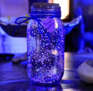 Fluorescent wishing bottle