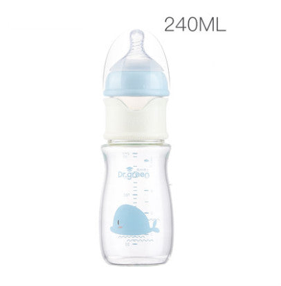 Wide caliber fast flushing bottle
