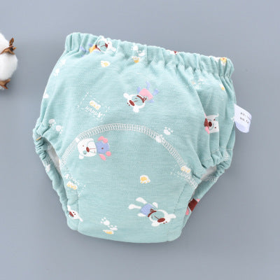 Baby Training Pants Washable 6-layer Gauze Diaper Pocket Learning Pants Baby Cloth Diapers Breathable Diaper Pants Spring And Autumn Models