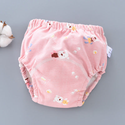 Baby Training Pants Washable 6-layer Gauze Diaper Pocket Learning Pants Baby Cloth Diapers Breathable Diaper Pants Spring And Autumn Models