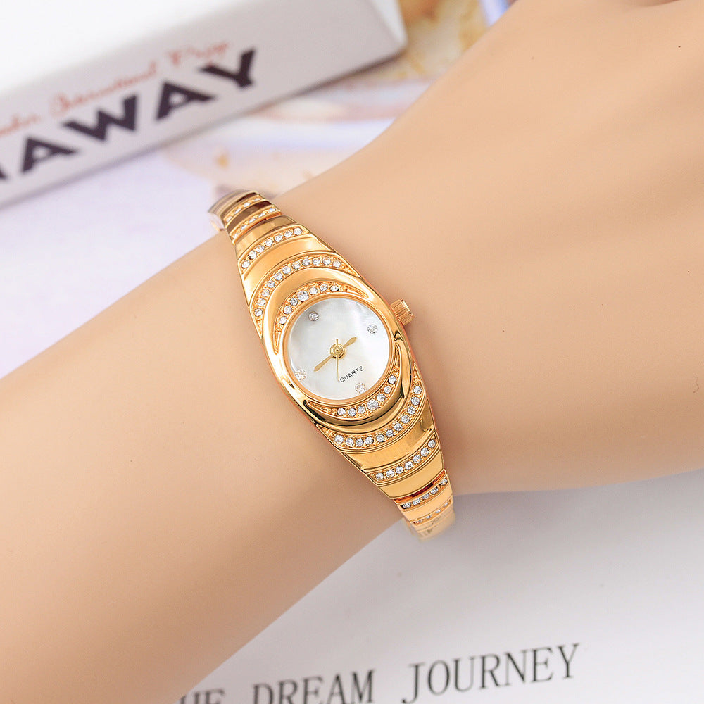 Fritillary Bracelet Bracelet Watch Female Quartz Student Ripple Diamond Ladies Watch