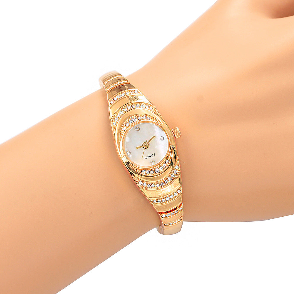 Fritillary Bracelet Bracelet Watch Female Quartz Student Ripple Diamond Ladies Watch