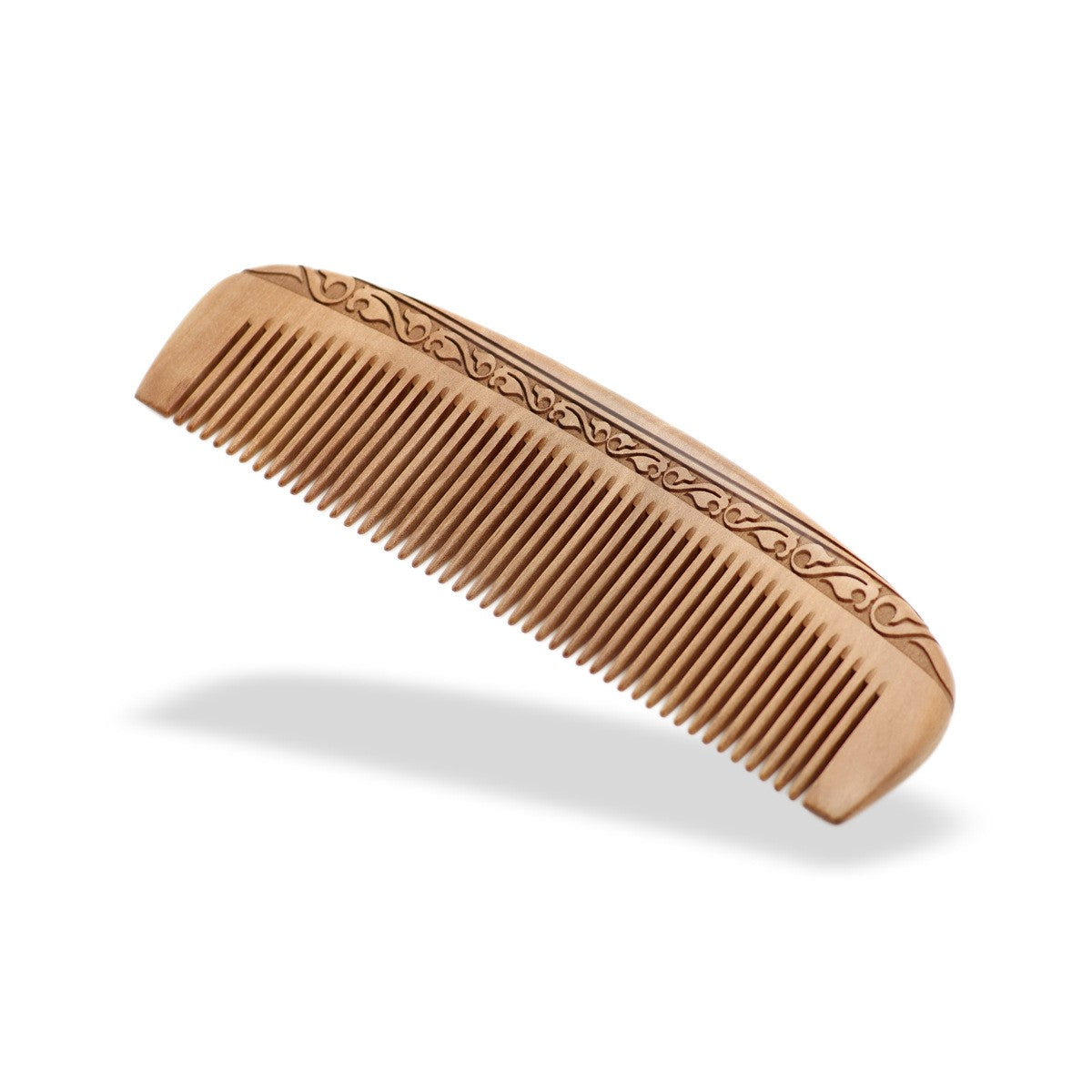 Carving series peach wood comb